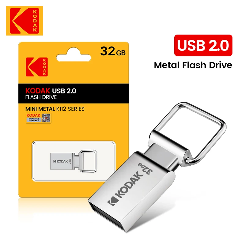 100tk Kodak K112 USB Flash Drive Super Mini Pen Drive 64GB 32GB 16GB Pendrive Veekindel USB mälupulk ARVUTI MacBook Auto 1
