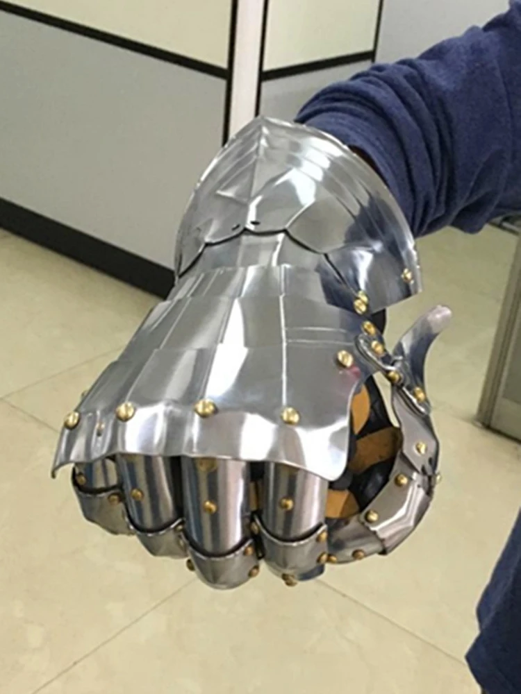 Roostevabast Terasest Kindad Gooti Metal Armor Armor Komplekti Halloween cosplay pool, Reaalne Võidelda Golves 2