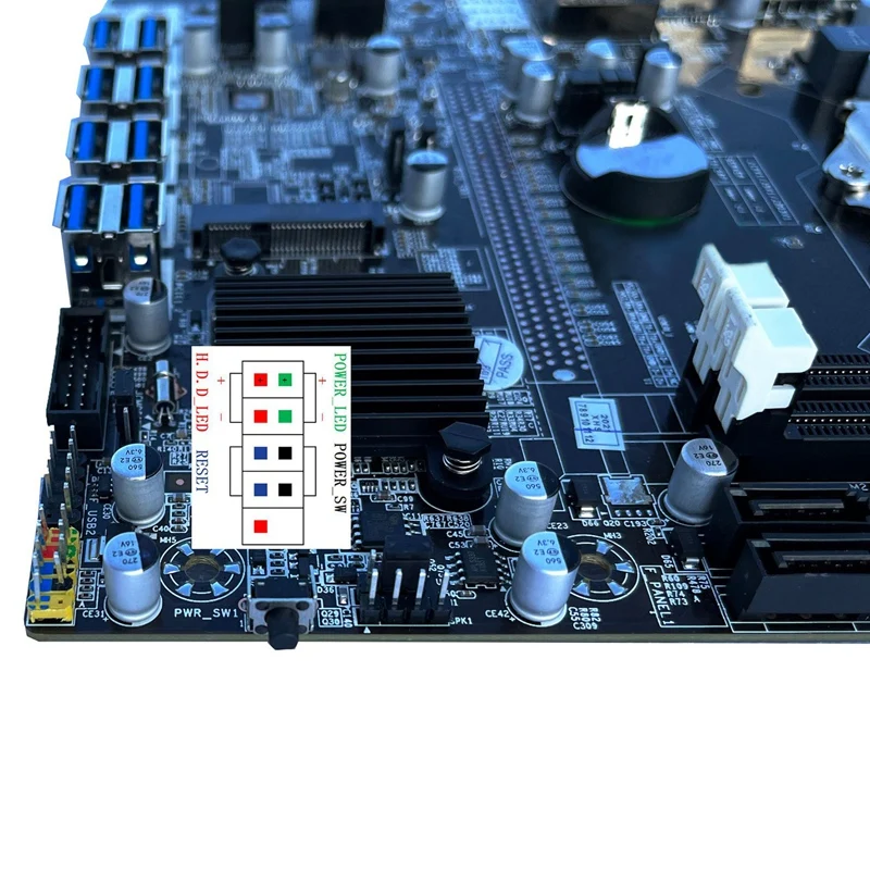 B75 12Card BTC Kaevandamine Emaplaadi+G530/G1630 CPU+Ventilaator+8G DDR3 RAM+128G SSD+RJ45 võrgukaabli 12USB3.0 LGA1155 DDR3 MSATA 5