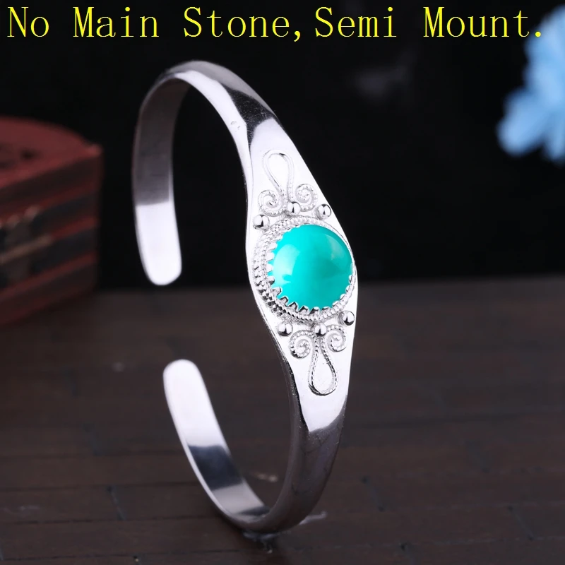 925 Sterling Hõbe 11x11mm Ring kivi ümber on Semi Mount Jalavõru sobib Merevaik Türkiis Lapis Lazuli Milles Hulgimüük 5