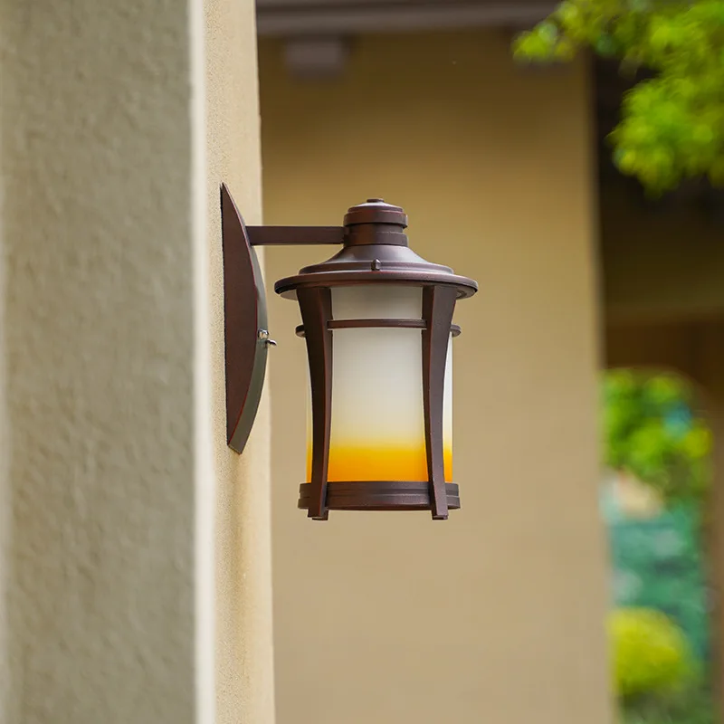 Tänapäeva Euroopa Klaas Väljas Veekindel Seinavalgusti Aed Valgus Õue Koridori Proch Villa Rõdu Lamp Outdoor Lamp 3