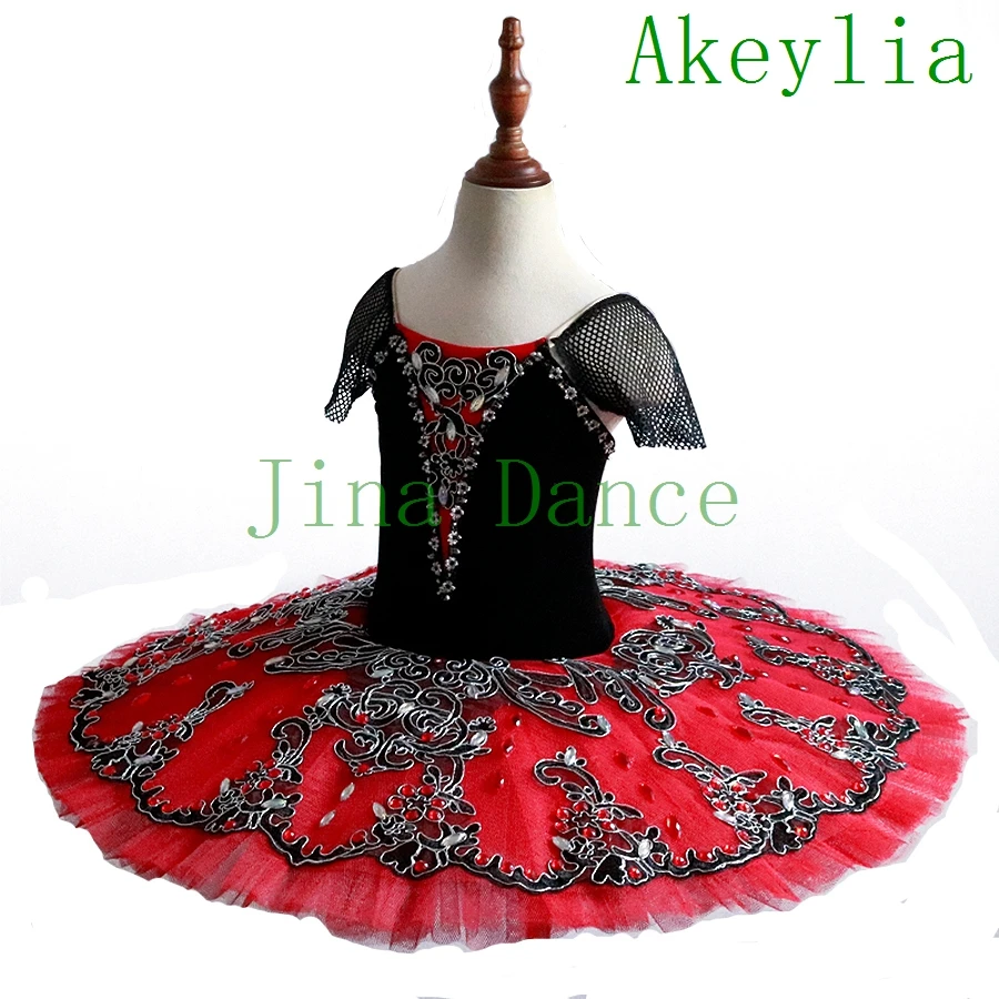 Don Quijote Ballet Tutu Kostüüm must Punane Professionaalne Ballett hästi tihe võrgu sarnane kangas Tüdruk Ballet Tutu Professionaalne Baleriin Pannkook Klassikaline 1