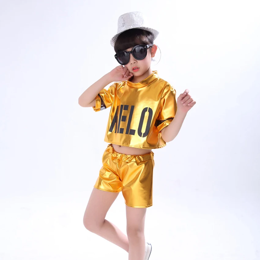 2022 Jazz Tantsu Kostüümid Lastele Kaasaegne Tantsusaal Lapsed Tüdrukud Cheerleading Riided Poistele Tops+Lühikesed Püksid Etapp Kanda Tulemuslikkuse 5