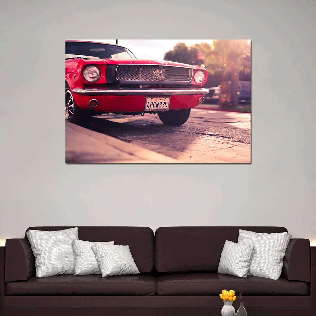 Ford Mustang Plakat Klassikaline Ford Poni Auto Tapeet Lõuendile Maali Seina Art Teenetemärgi elutuba 1