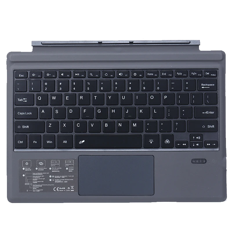 1tk Traadita Kate Magnet Klaviatuuri RGB Taustavalgustusega Microsoft Surface Pro 3/4/5/6/7 Vastupidav Tablett Klaviatuurid 1