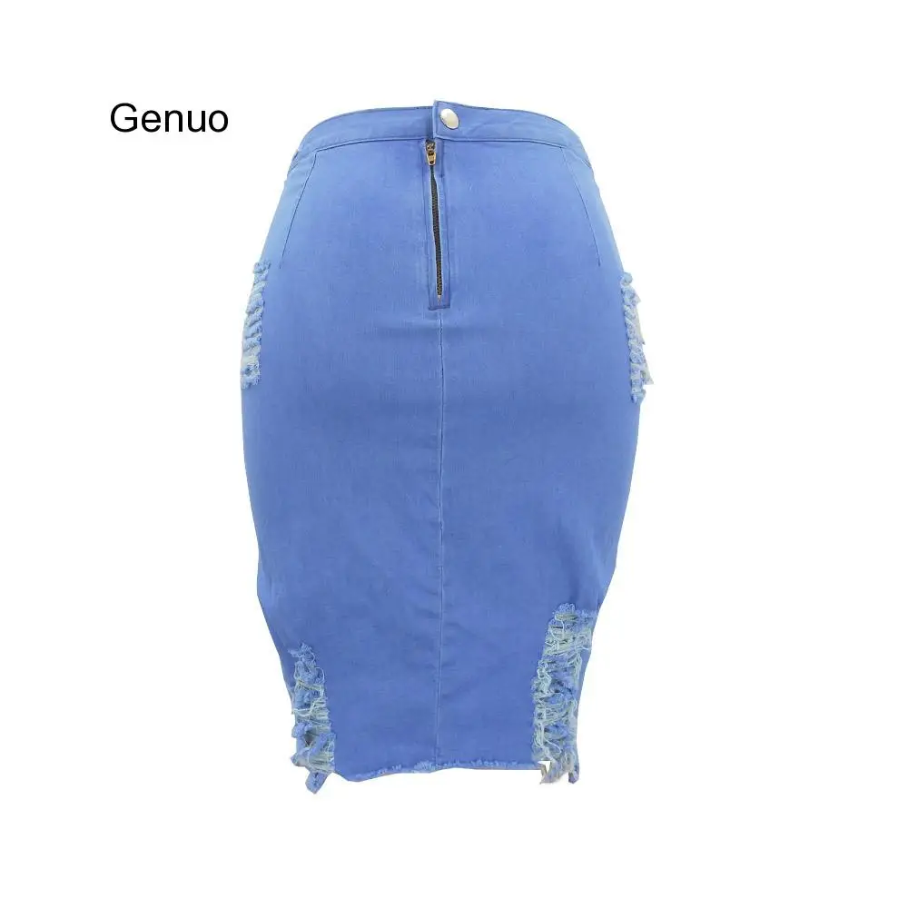 Denim Seelik Suvel 2020 Kõrge Vöökoht Seest Õõnes Välja Mini Jean Seelik Streetwear Vabaaja-Line Naised Demin Seelik Faldas Mujer Moda 5