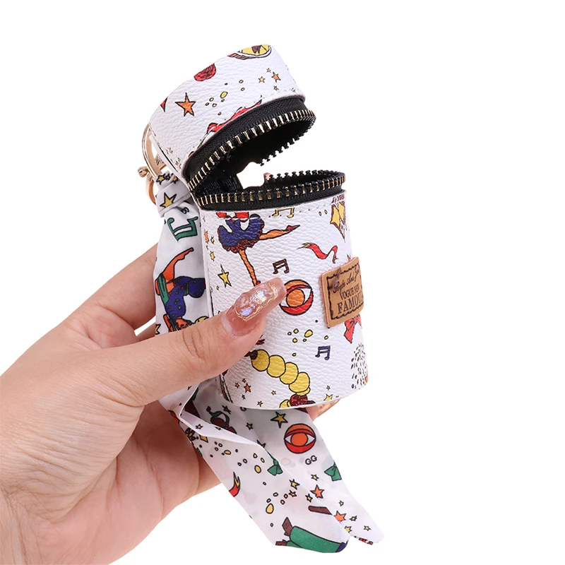 Mini Huulepulk Kott Uus Silinder Meik Rahakott Naistele Mündi Lukuga Kotis Mood Nahast Võtmehoidja Kott Võtmehoidja Ladustamise Kott 5
