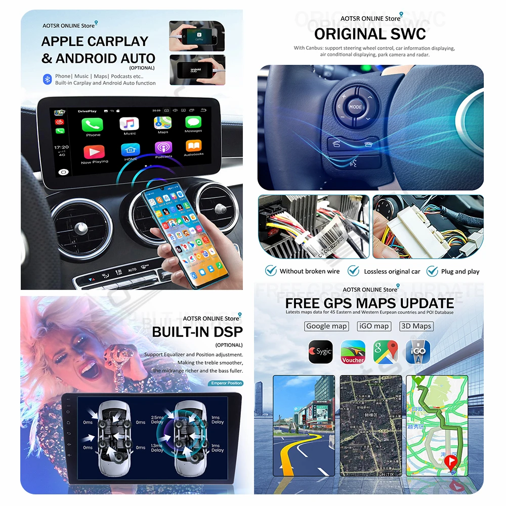 Android 9 Hyundai Santa Fe IX45 2013-2018 Auto Raadio GPS Navigation Multimeedia Mängija, 2Din Autoradio Stereo juhtseade Ekraan 3