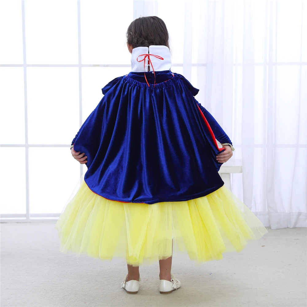 Uus Mood Lastele Väljamõeldud Lumi Valge Kleit Tüdrukute Peokleidid Lihavõtted Karnevali Kostüüm Lapsed Printsess Kostüüm Girl Riietus 4
