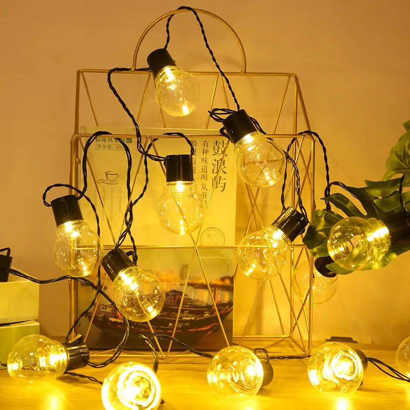 20/38Bulb G50 String LED Tuled Haldjas Kardin Laterna Christmas Tree Teenetemärgi Kodus Pulmapidu vanikud Aed Decor 3