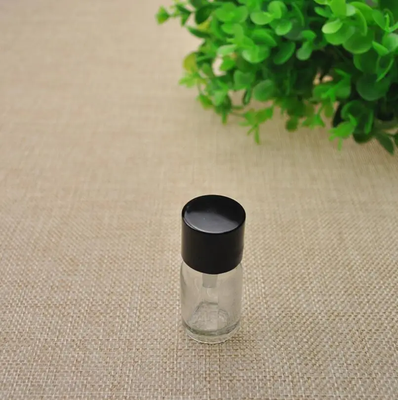 Hulgi-5ml klaas eeterlikku õli pudel, alumiinium kork, tühi eeterlik õli kosmeetika konteiner LX1047 5