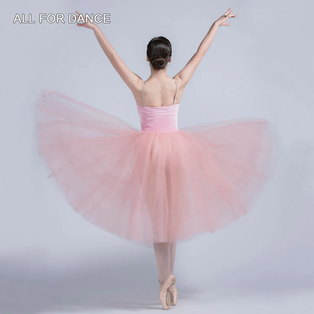 20007 Kõik Tantsu Roosa Velvet Top Pihik 360° Tülli Ballett Kleit Ballett Tüdrukud Ja Naised Näitavad, Ballett Tulemuslikkuse Kanda 1