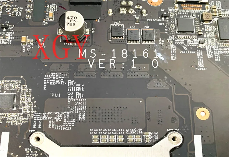 Algne MSI GT82 Emaplaat ms-18161 ms-1816 i7-8850h sr3yz DDR4 Mitte-integreeritud 100% Test OK 4