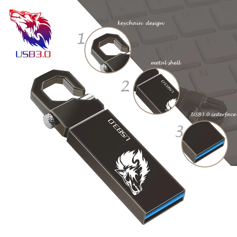 reaalne võimsus, metallist Pen Drive 3.0 metallist USB Flash Drive 128GB high speed mälu Flash USB3.0 Stick 5