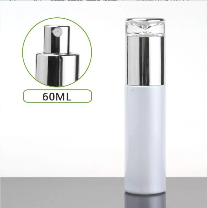 60ml roheline/matid/valge/sinine klaas pudel hõbe vajutage pumba seerumi/kreem/emulsioon/sihtasutus/niiskuse tooner naha hooldus pakkimine 1